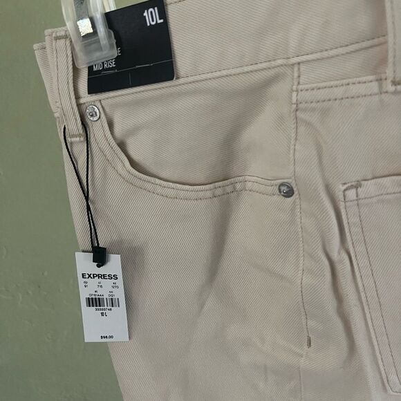 Express Elegant Beige Jeans - Picture 5 of 10